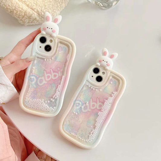 Rabbit Glitter Falling Case