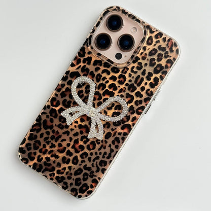 Leopard Design Case With Diamond Bow
