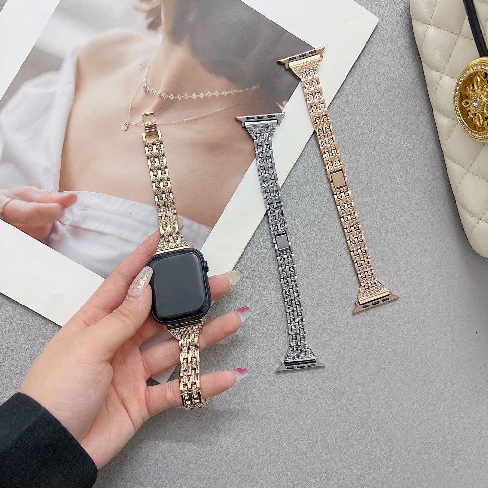Stainless Steel Link Bracelet For Apple Watch Belt For Women
