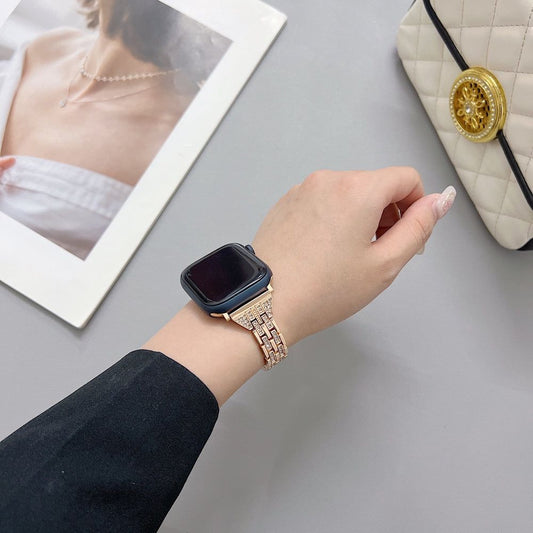 Stainless Steel Link Bracelet For Apple Watch Belt For Women