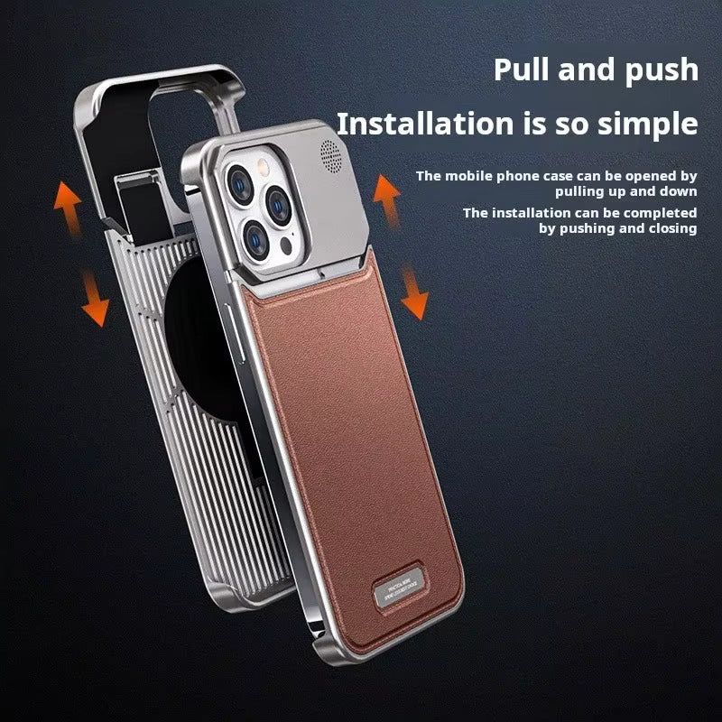 Metal Leather Fragrance Case
