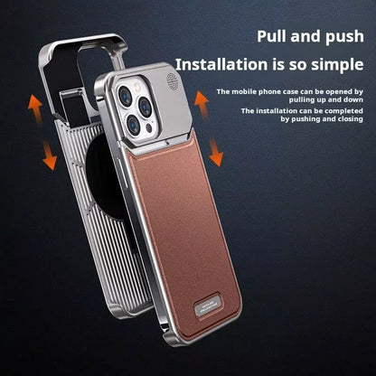 Metal Leather Fragrance Case