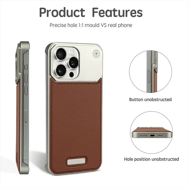 Metal Leather Fragrance Case