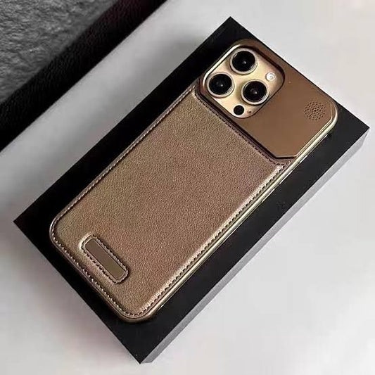Metal Leather Fragrance Case