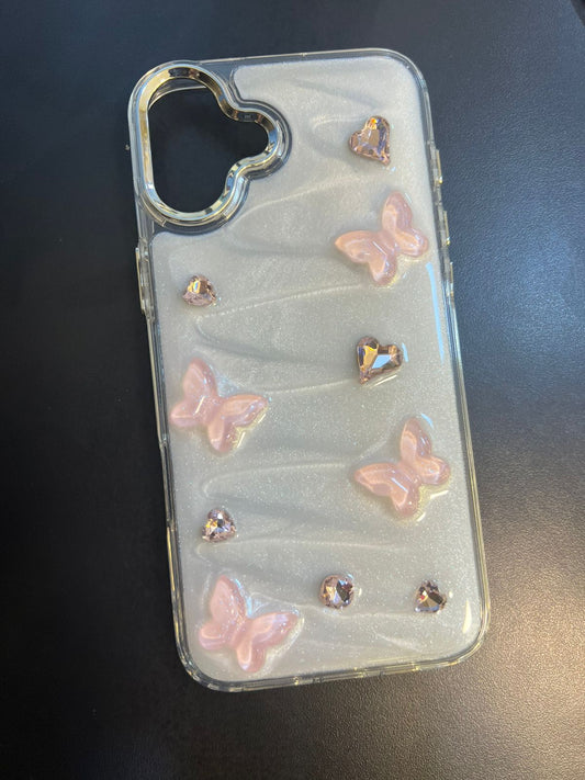 Cute 3D Flower Crystal Case