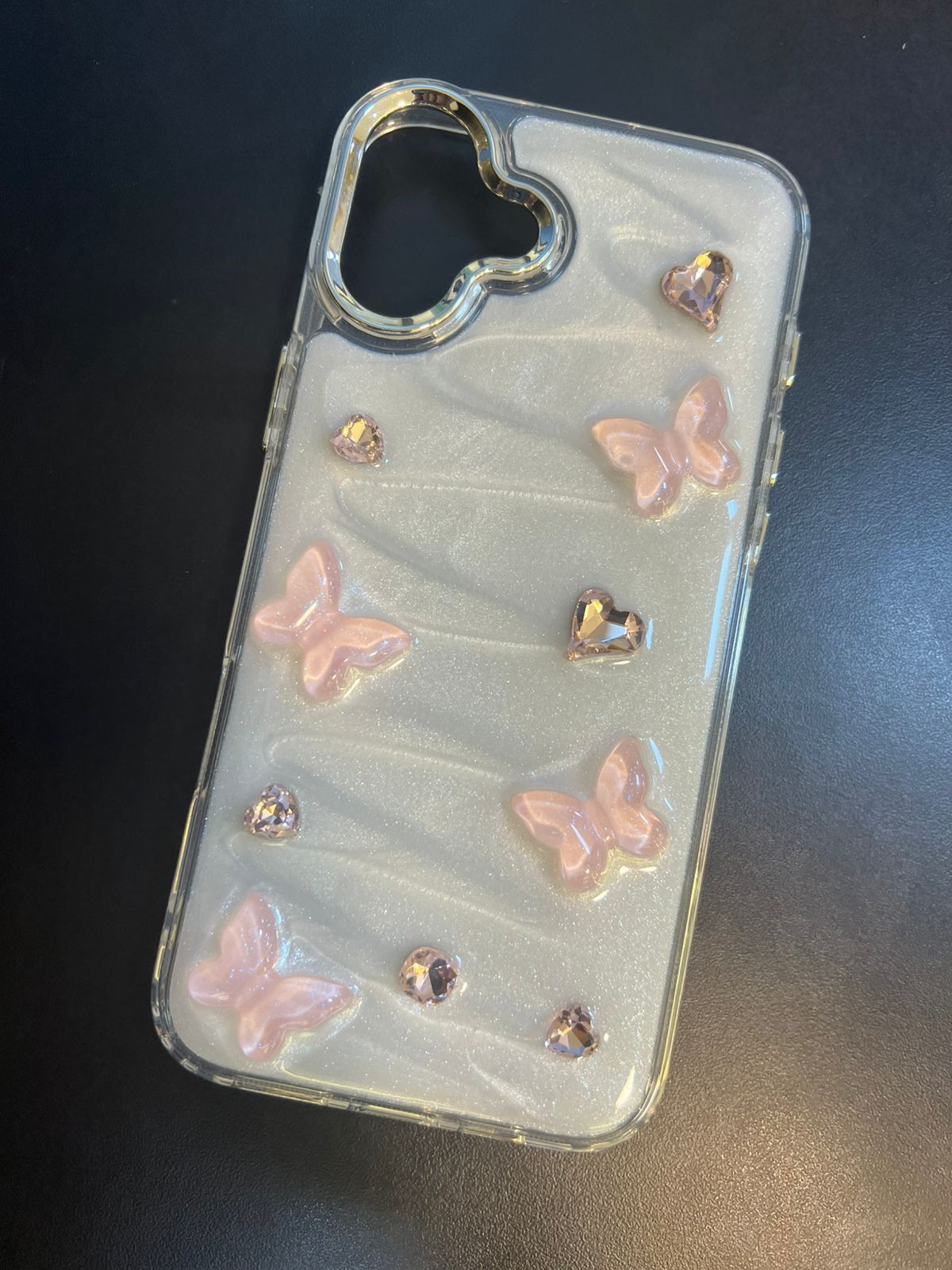 Cute 3D Flower Crystal Case