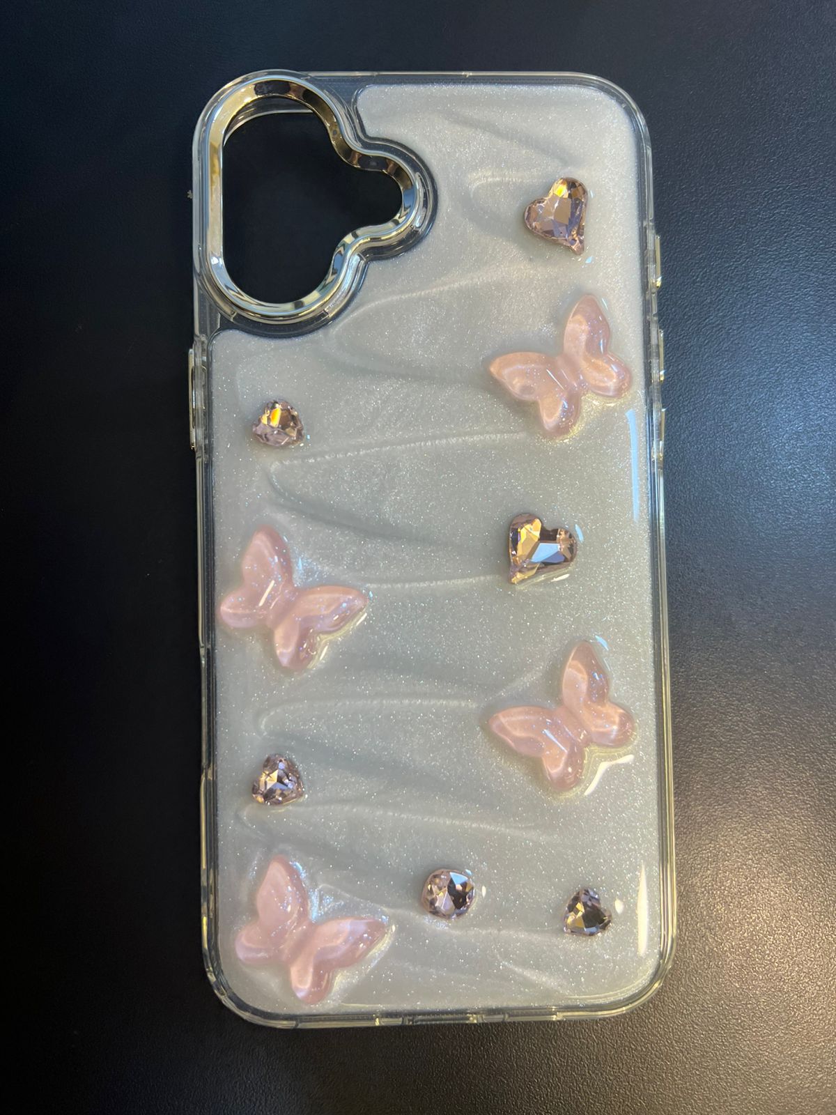 Cute 3D Flower Crystal Case
