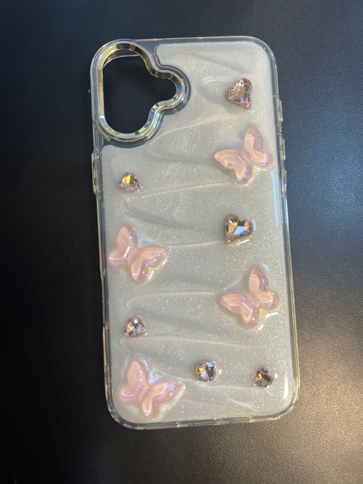 Cute 3D Flower Crystal Case
