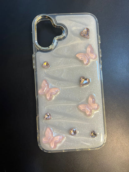 Cute 3D Flower Crystal Case