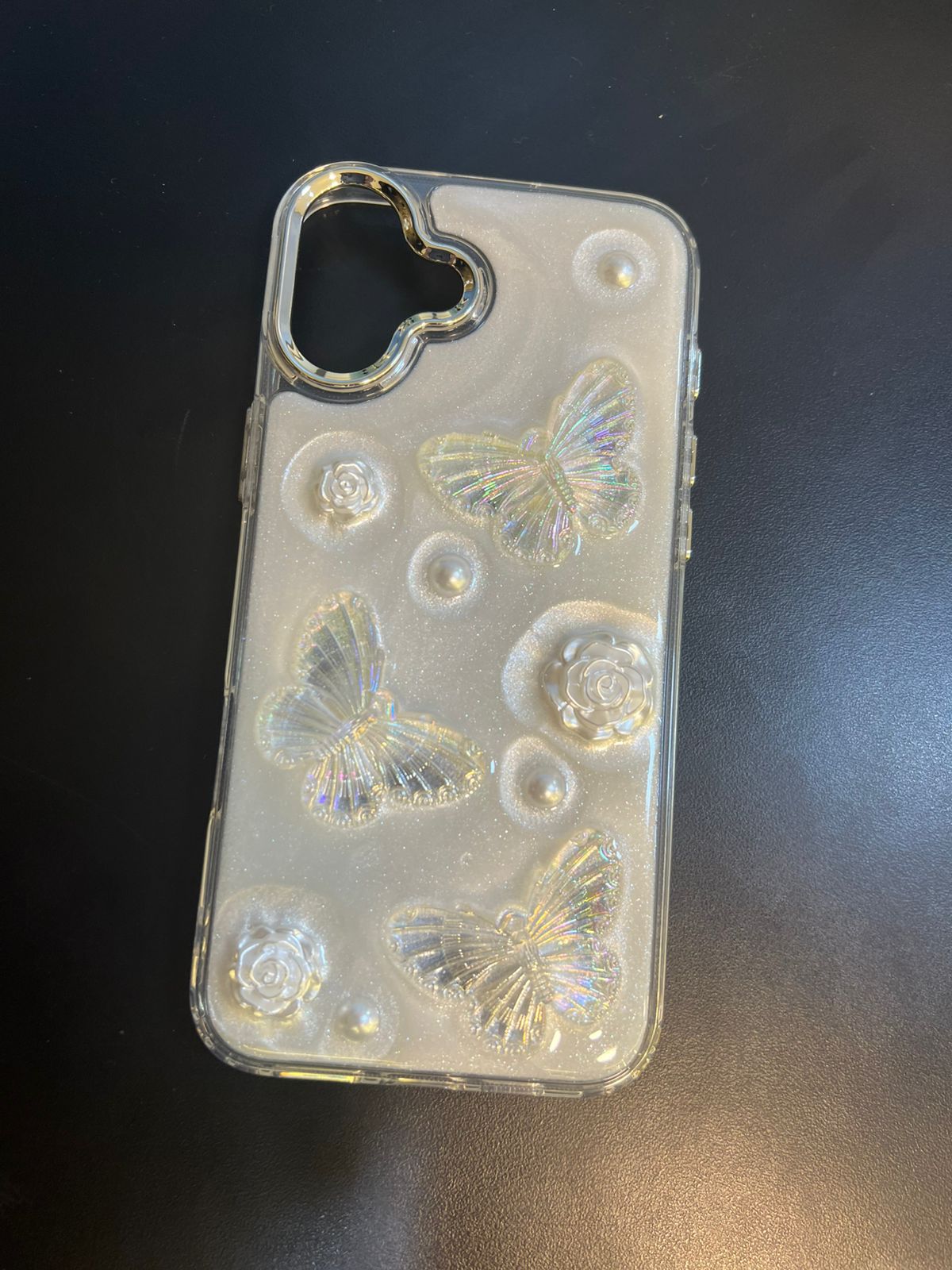 Cute 3D Flower Crystal Case