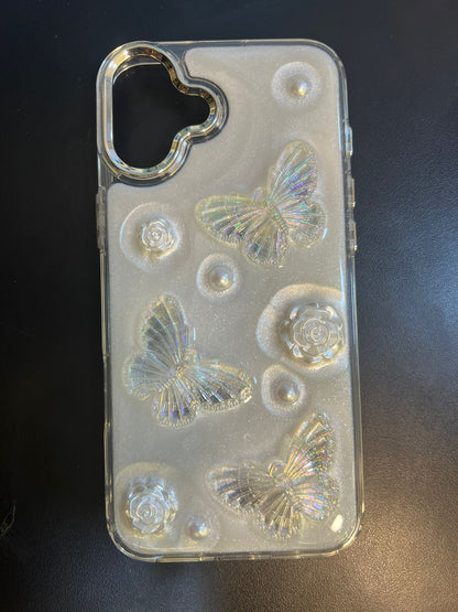Cute 3D Flower Crystal Case