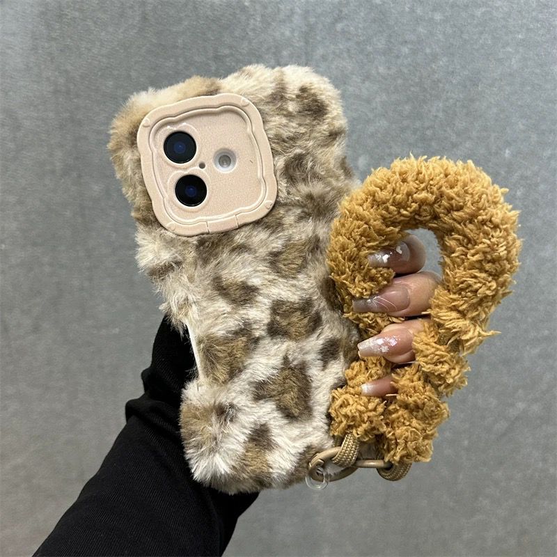 Leopard Fur Case With Rope
