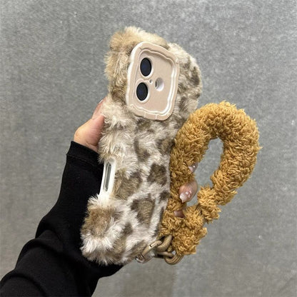 Leopard Fur Case With Rope