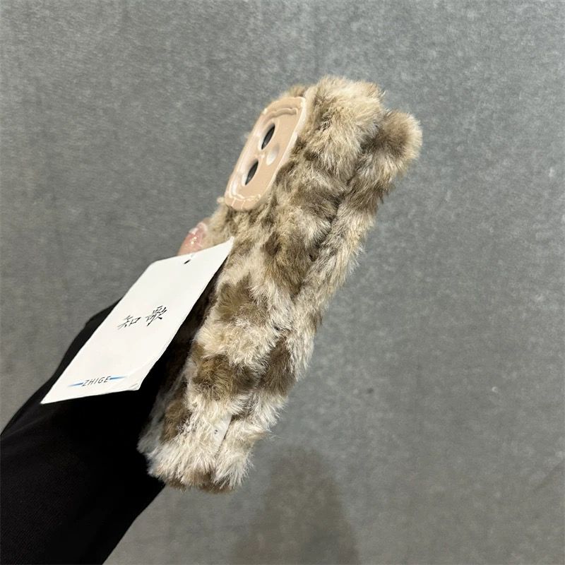 Leopard Fur Case With Rope