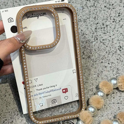 Brown Diamond Border With Charm