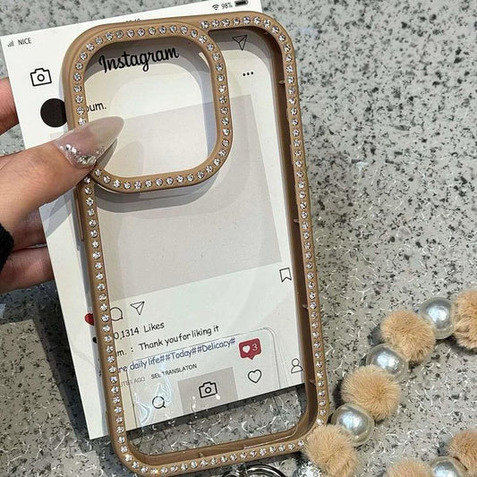 Brown Diamond Border With Charm