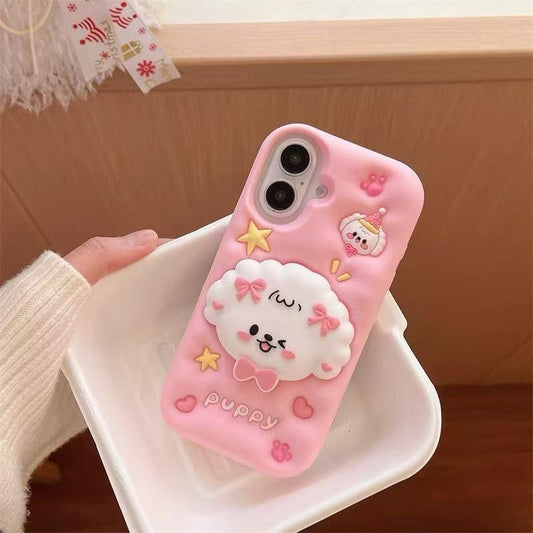 CUTE PUPPY SILICONE CASE