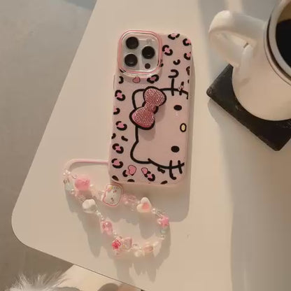 Hello Kitty With Diamond Bow and Charm